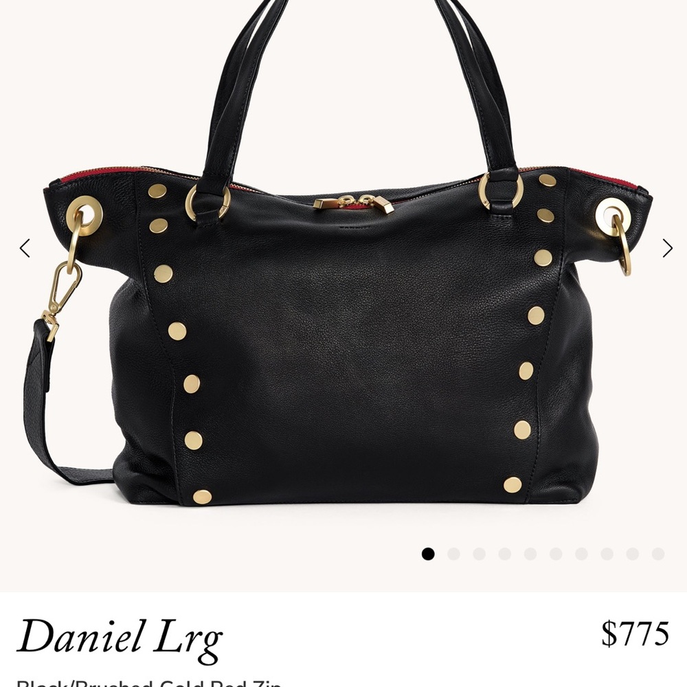 Hammitt Black Crossbody Bag with Gold Accents